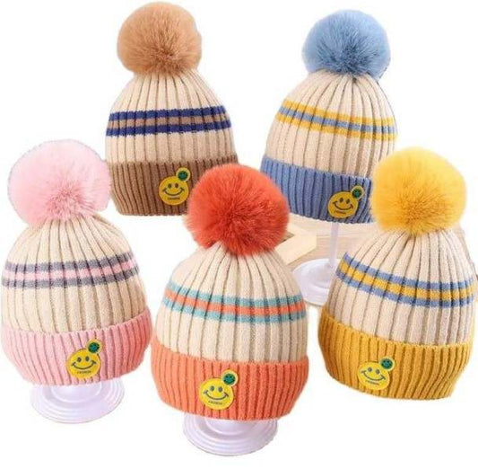 Hi Snow Smiley Face Beanies