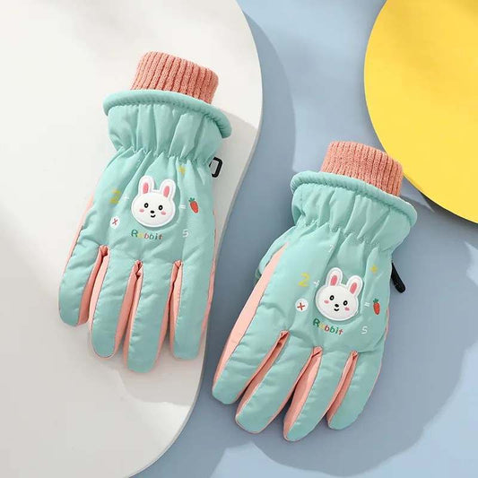 Hi Snow Winter Ski/Snowboard Gloves - Mint Bunny