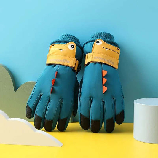 Copy of Copy of Copy of Copy of Hi Snow Winter Ski/Snowboard Gloves - Crocodile green