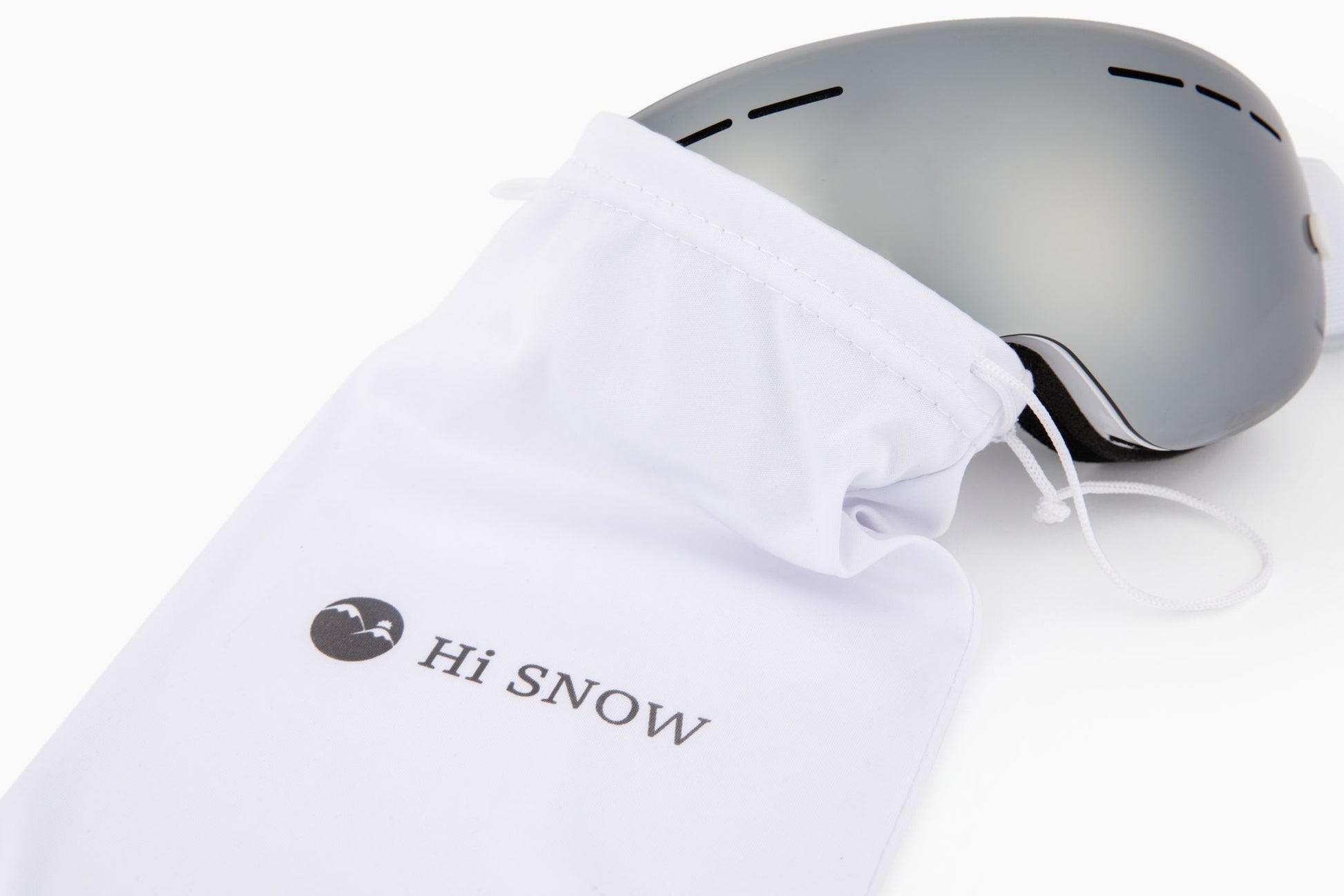 goggles white Hi Snow Kid's Goggles Classic White