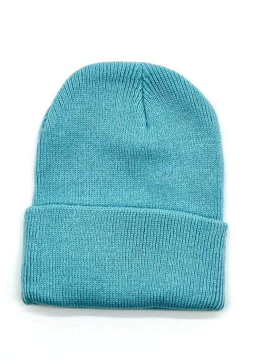 Copy of Copy of Copy of Hi Snow Warm Beanie for Boys and Girls Classic Solid Color - Blue