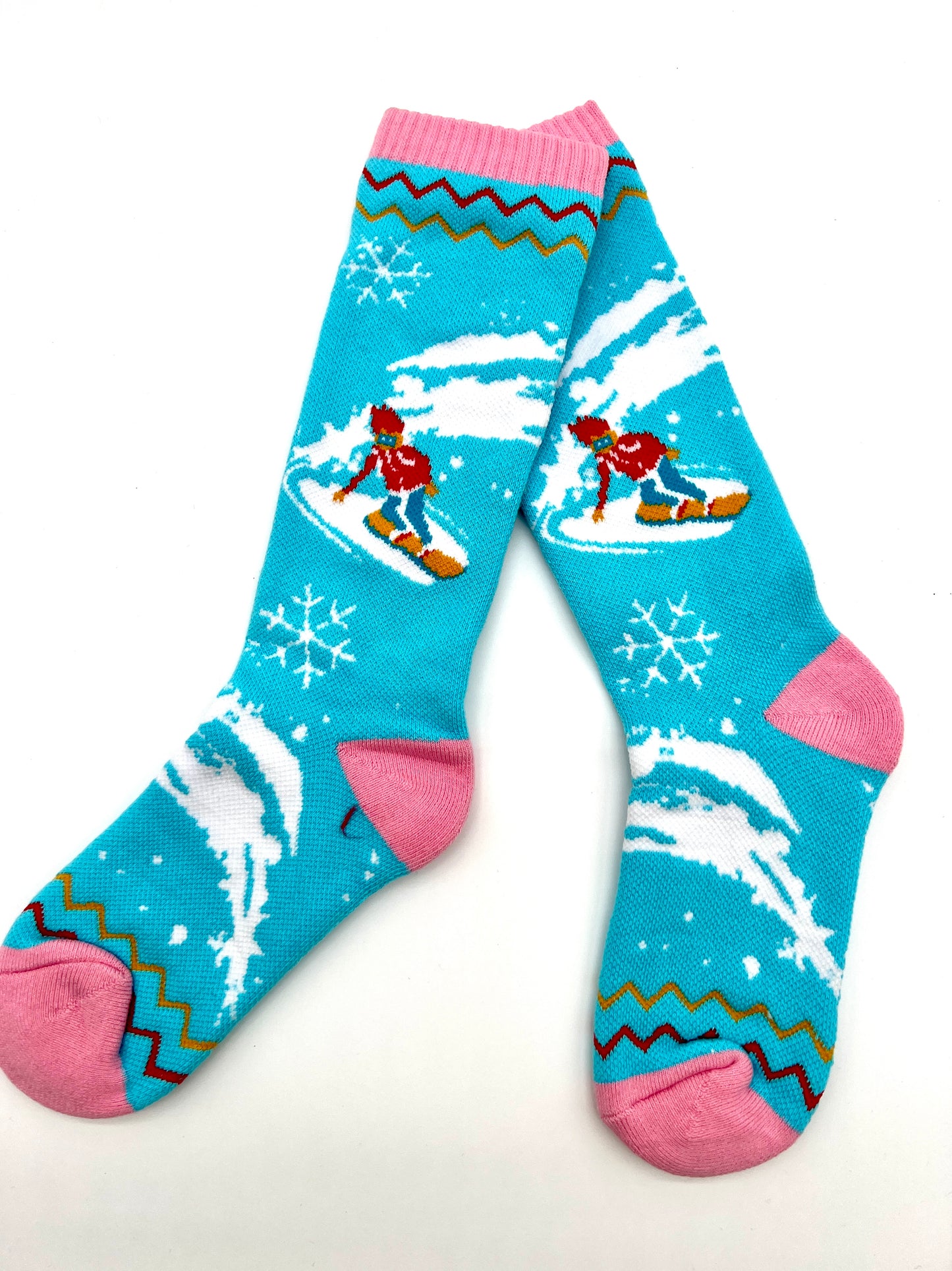 Hi Snow Kids Ski Snowboard Socks Thermal Winter Socks for Girls Boys - Snowboard Blue