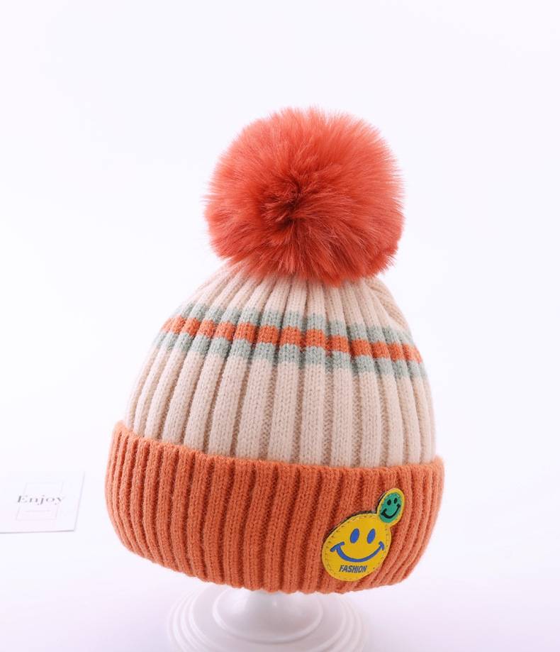 Hi Snow Smiley Face Beanies