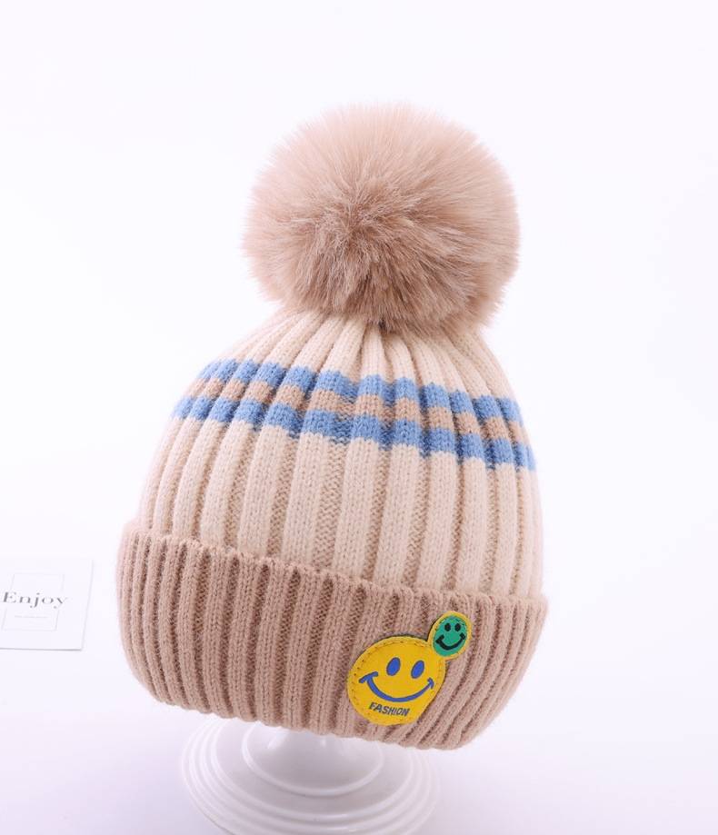 Hi Snow Smiley Face Beanies