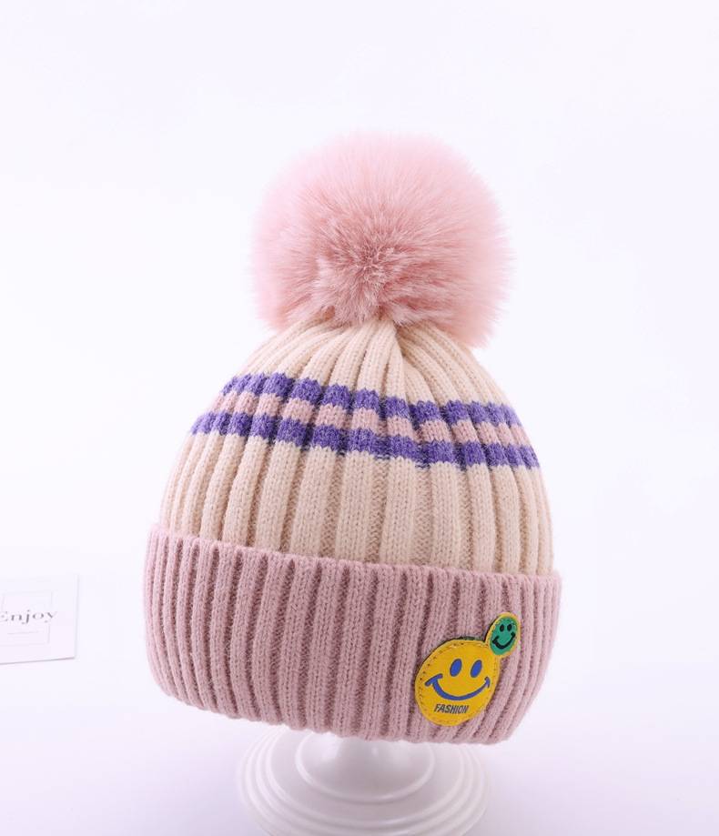 Hi Snow Smiley Face Beanies